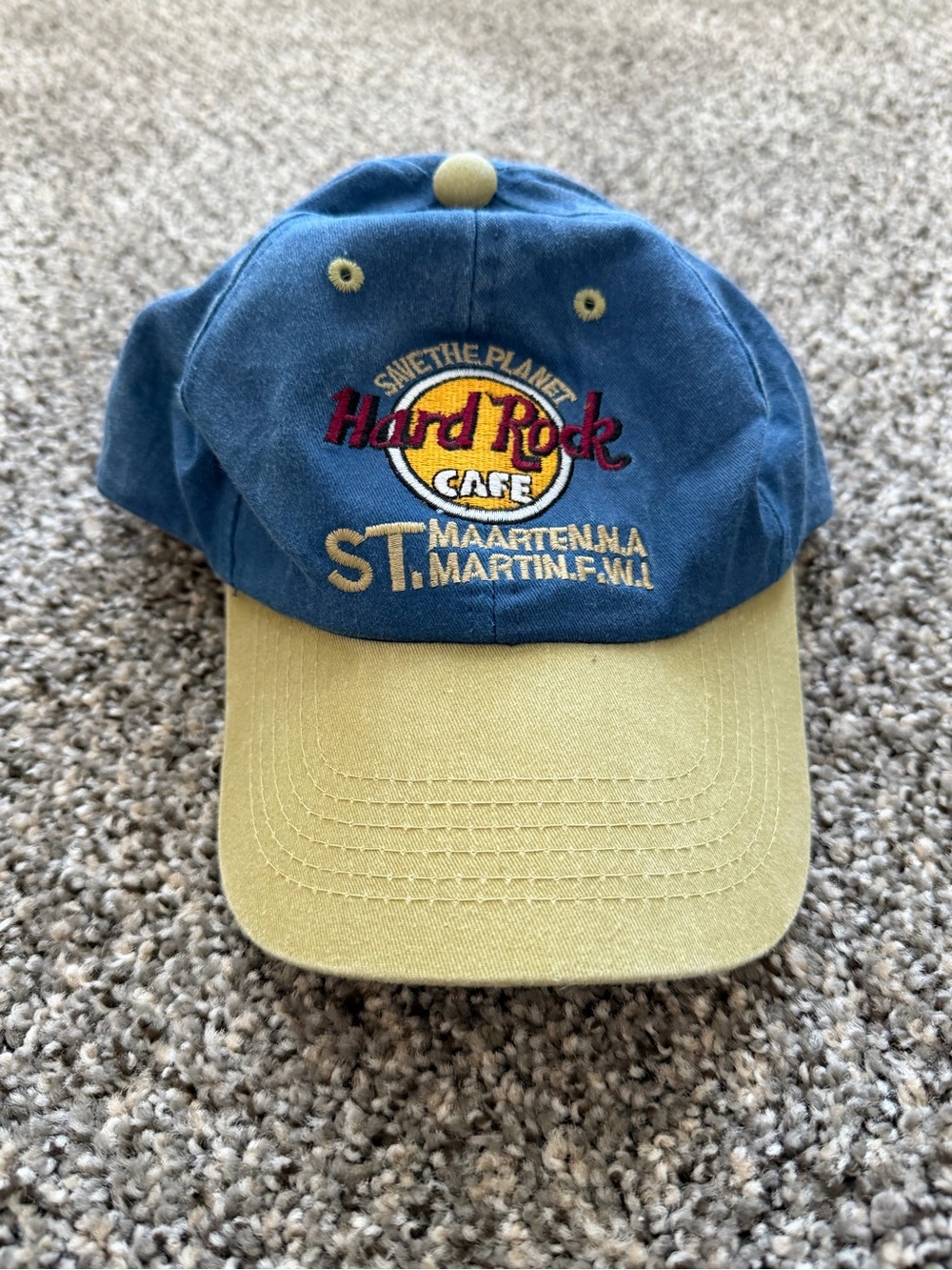 Hard Rock Cafe St. Maarten Strapback Baseball Cap 58 cm